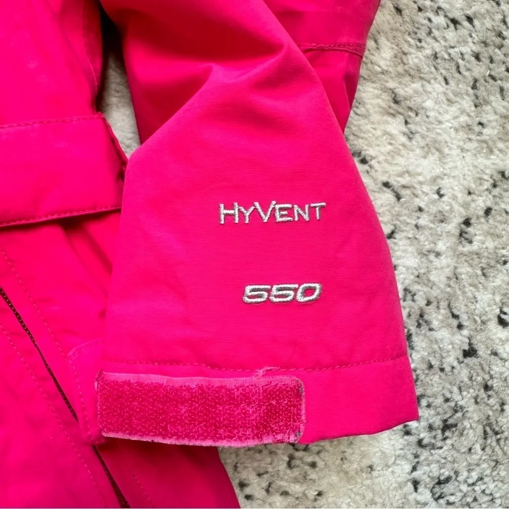 The North Face Greenland Jacket Belted Ski Parka Hyvent 550 Down Pink  L 14/16